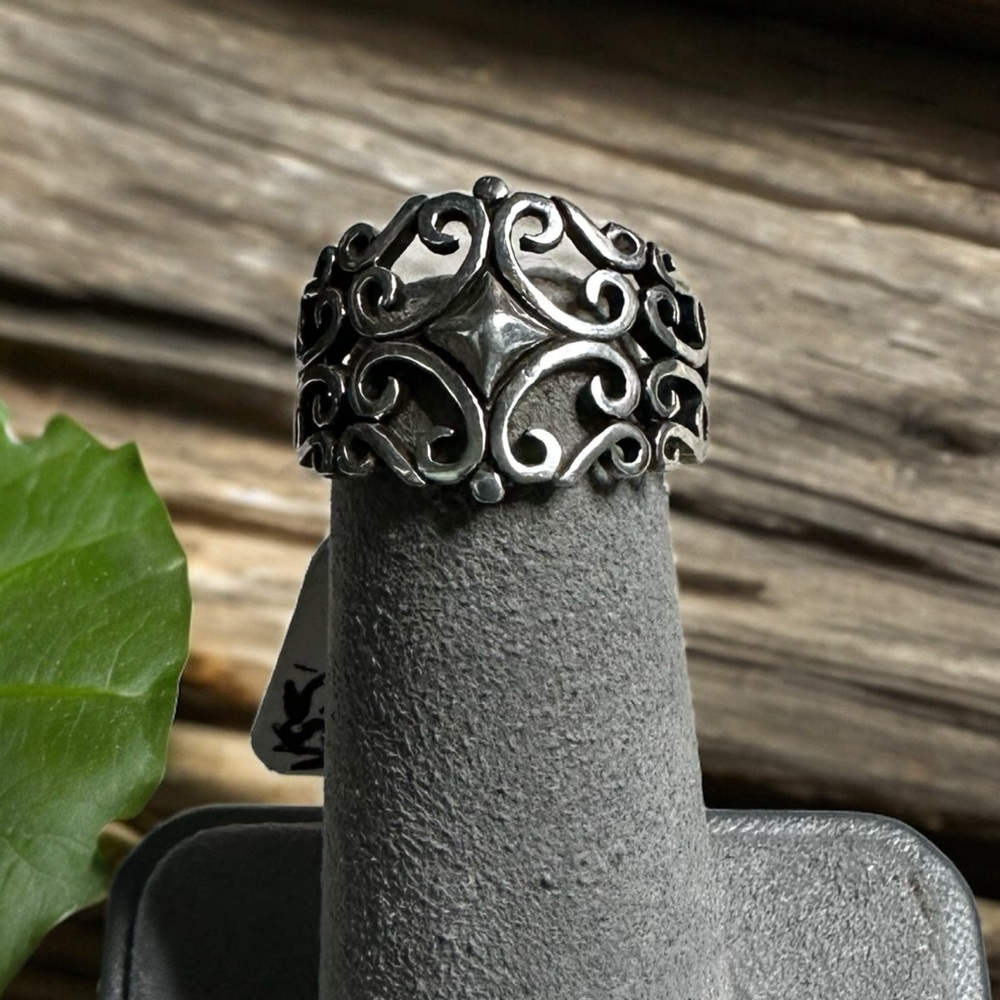 Vintage Irish Coptic Cross Scroll Ring